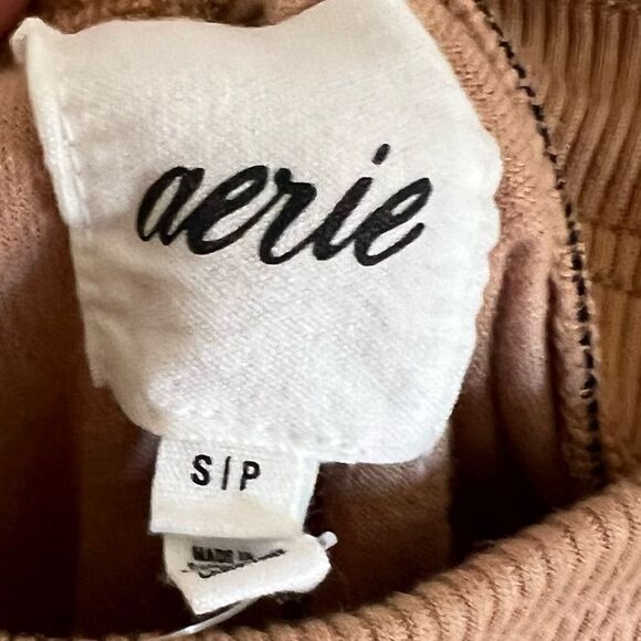 🚨4/$25 Aerie Velour High Waisted Brown Flare Pant Size Small - Picture 4 of 6